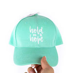 Hold On To Hope | Sea Green Hat by Swanson®️