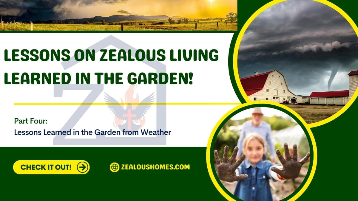 Lessons on Zealous Living Learned in the Garden Part Four Lessons from the bible on weather and gardening