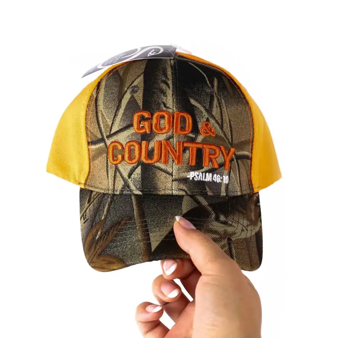 God & Country | Camo & Orange Hat by Swanson®️