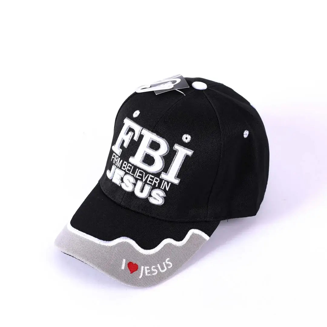 "FBI" Firm Believer In Jesus | Black & Grey Hat by Swanson®️