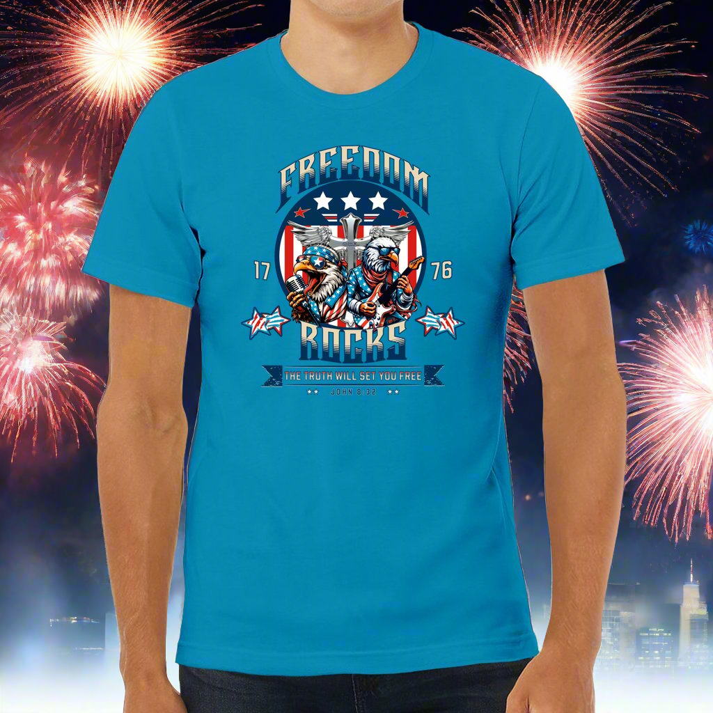 Freedom Rocks Tee | The Christian Patriot Collection