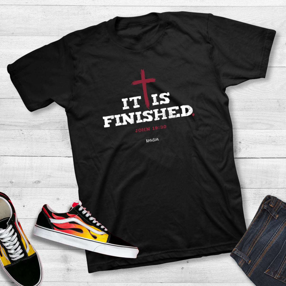 Finished Cross™ | Kerusso® Christian T-Shirt