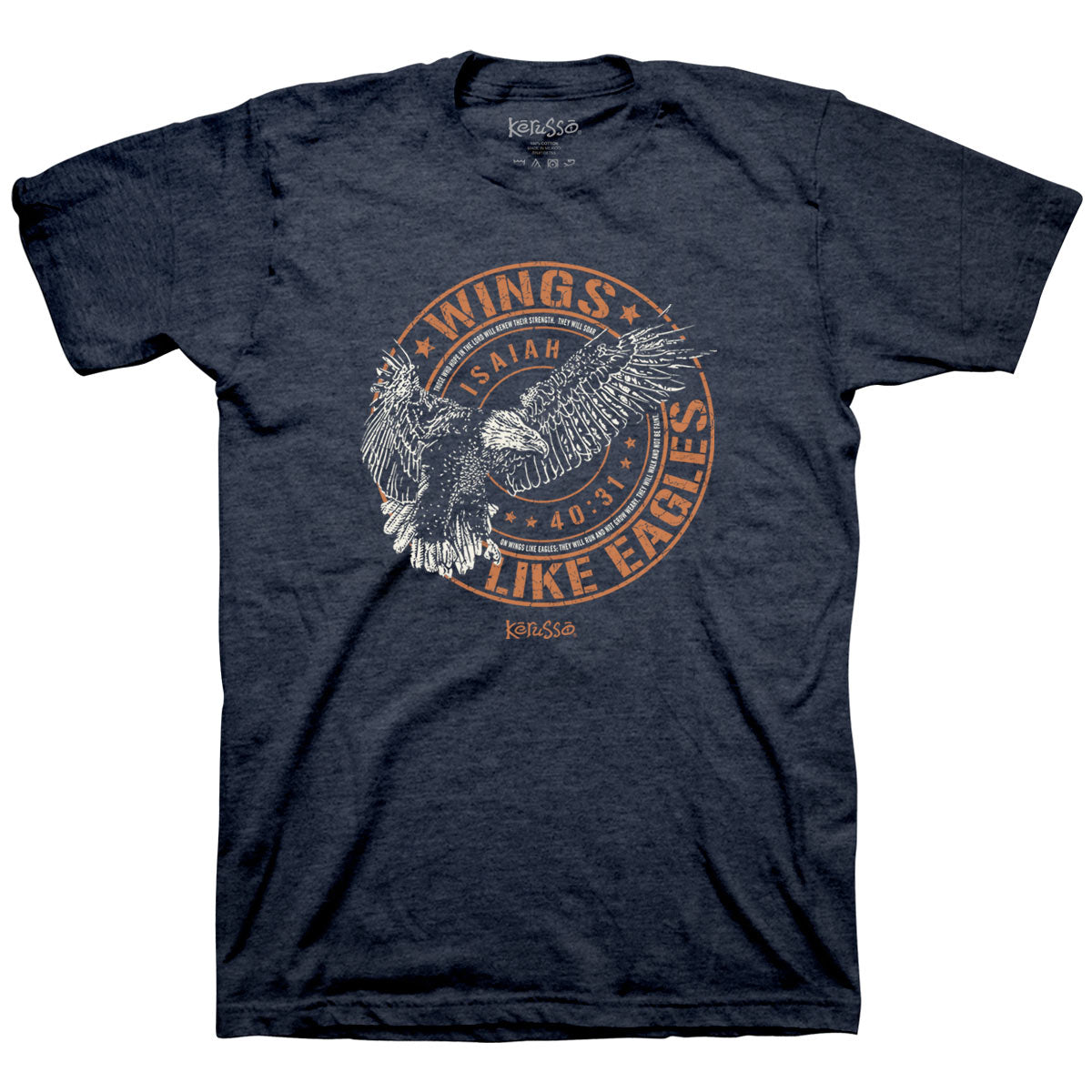 Wings Like Eagles Crest™ | Kerusso® Christian T-Shirt