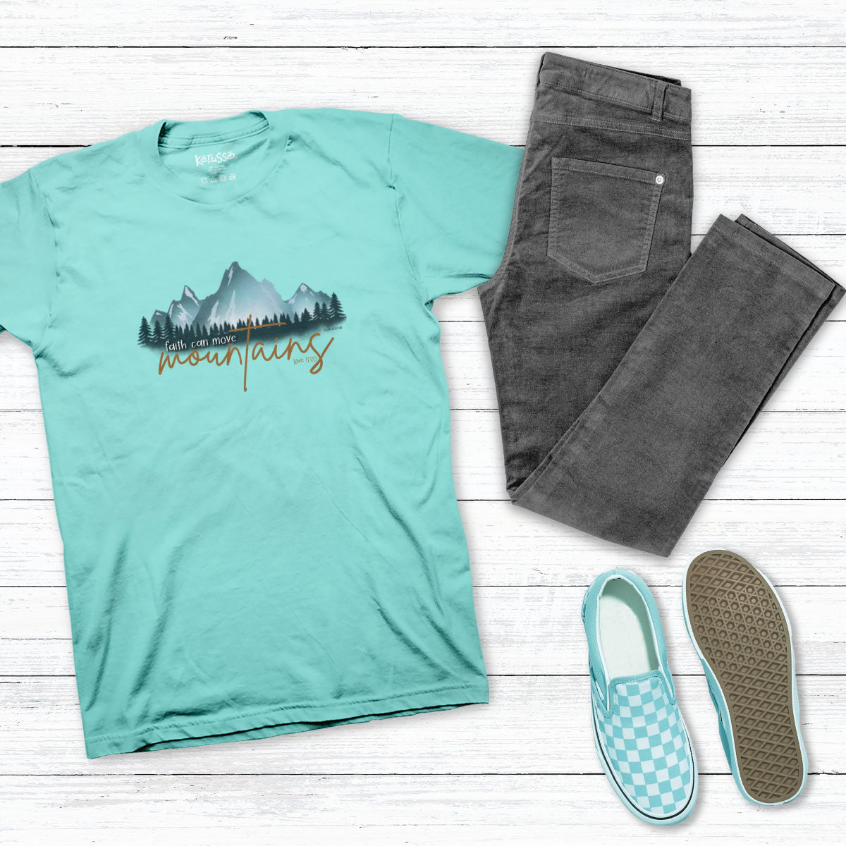 Airbrushed Mountains™ | Kerusso® Women's T-Shirt