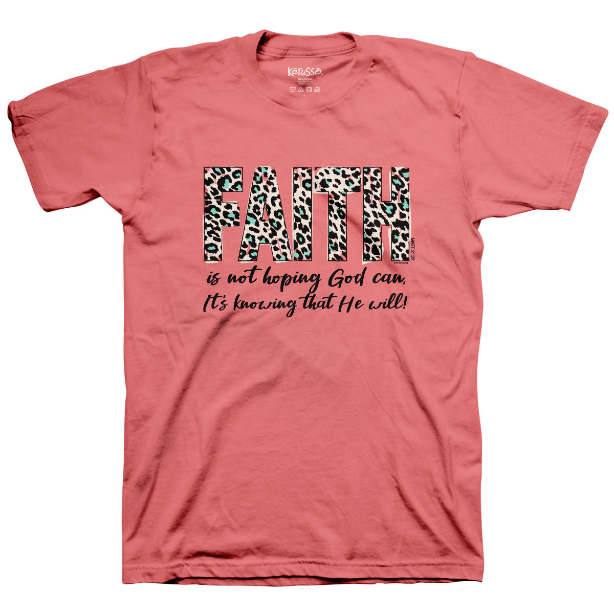 Faith Leopard™ | Kerusso® Women's T-Shirt