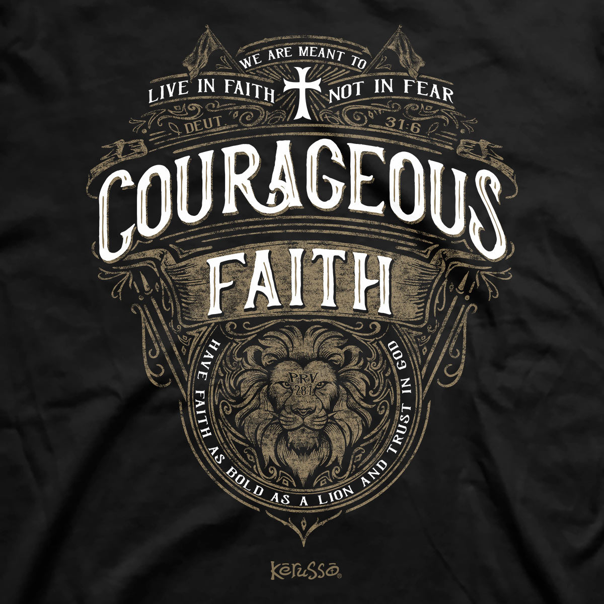 Courageous Faith™ | Kerusso® Christian T-Shirt