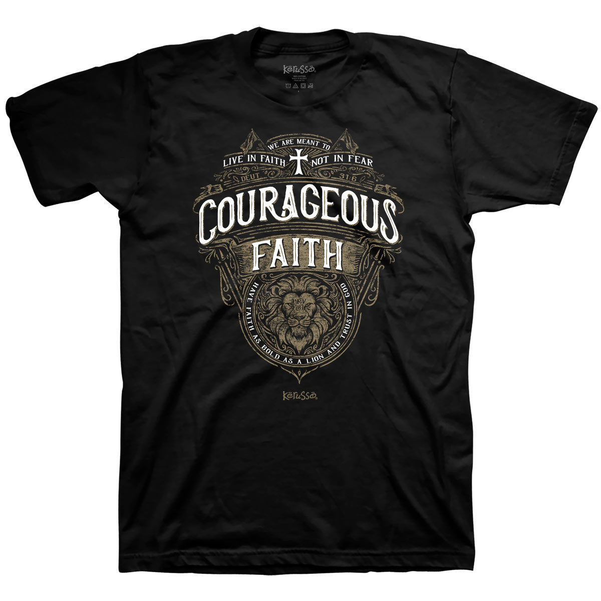 Courageous Faith™ | Kerusso® Christian T-Shirt