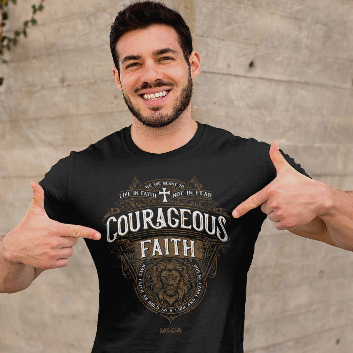 Courageous Faith™ | Kerusso® Christian T-Shirt