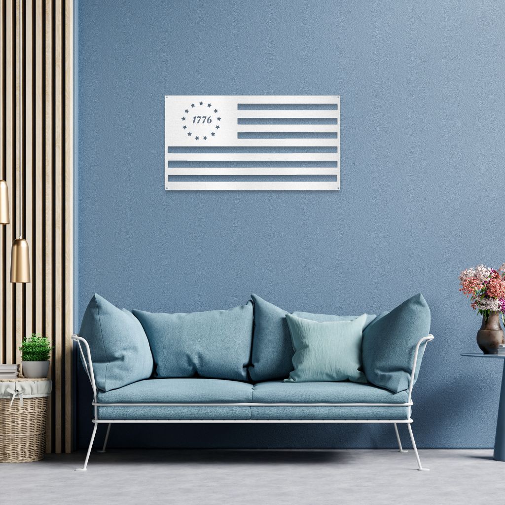 1776 Betsy Ross Flag | Metal Wall Art