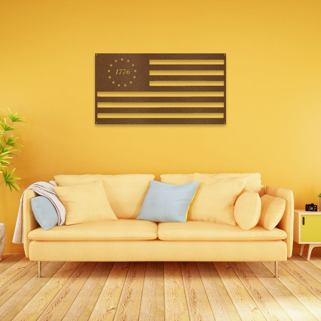 1776 Betsy Ross Flag | Metal Wall Art