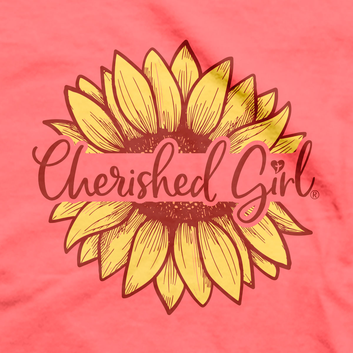 Cherished Girl Womens T-Shirt Sonshine Flower