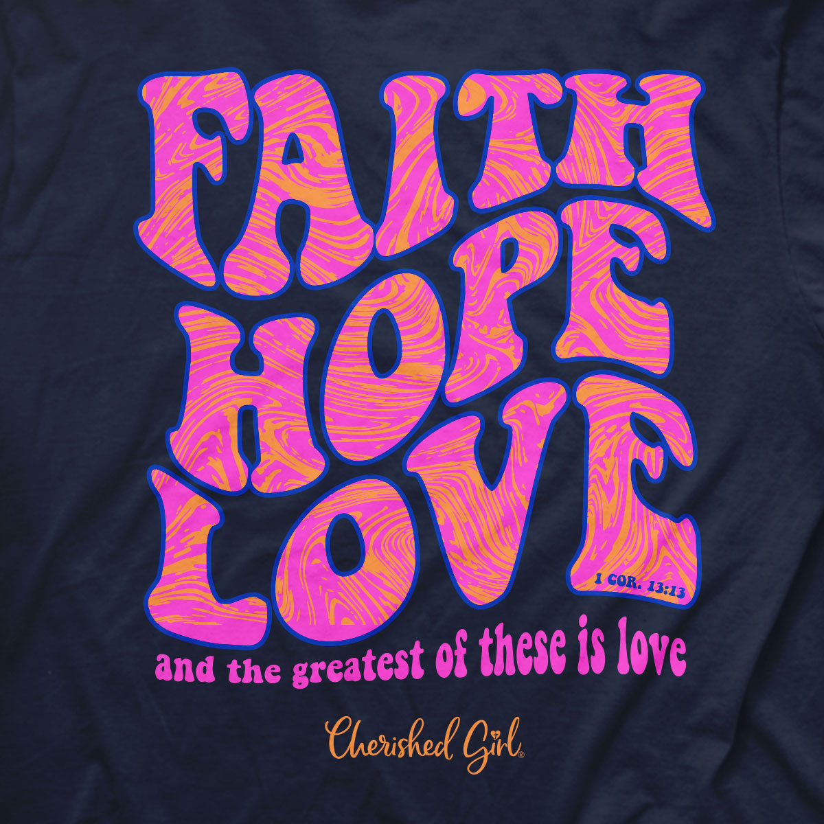 Cherished Girl Womens T-Shirt FHL Groovy