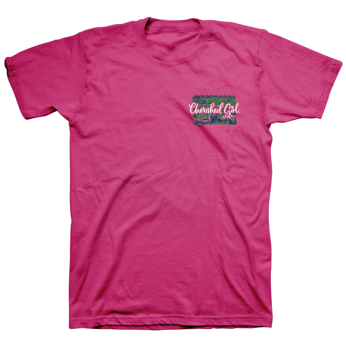 Cherished Girl Womens T-Shirt Lilies