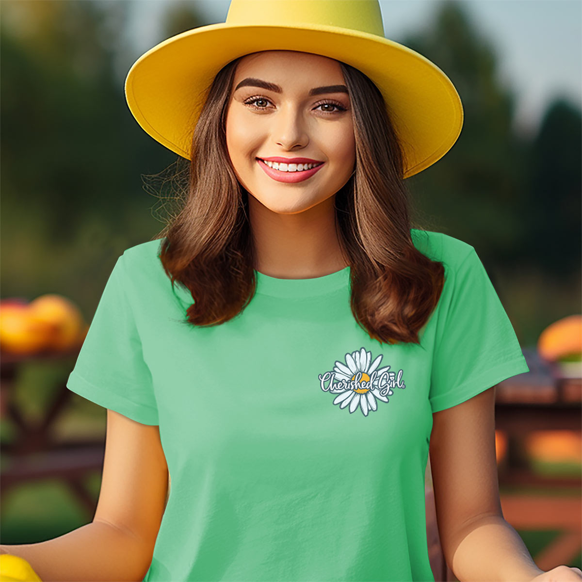 Cherished Girl Womens T-Shirt Consider The Wildflowers