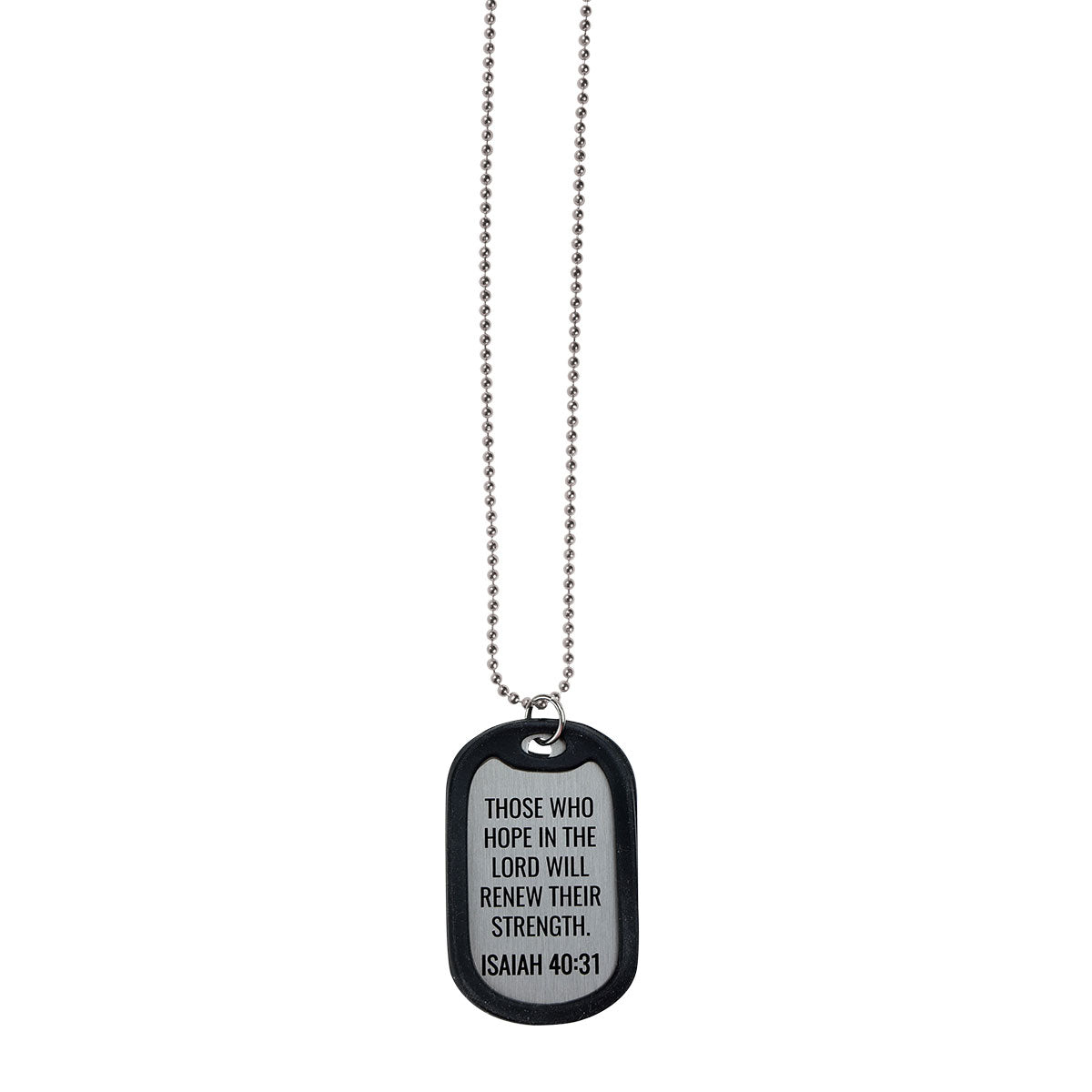 Faith Gear Dogtag Necklace Wings