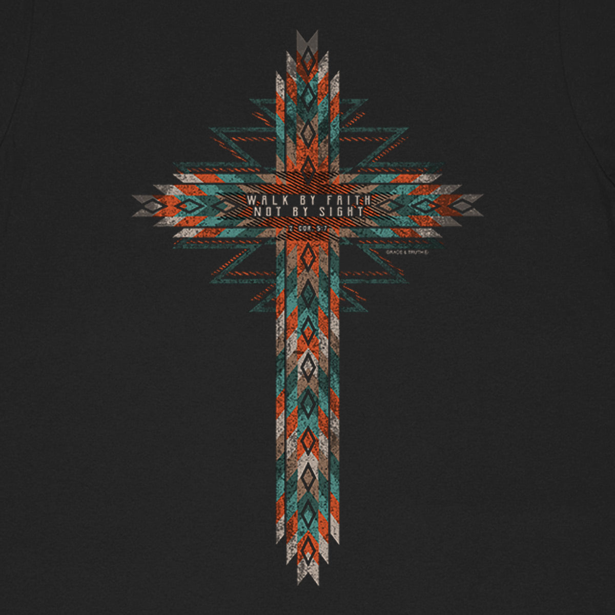 grace & truth Womens T-Shirt Southwestern Cross