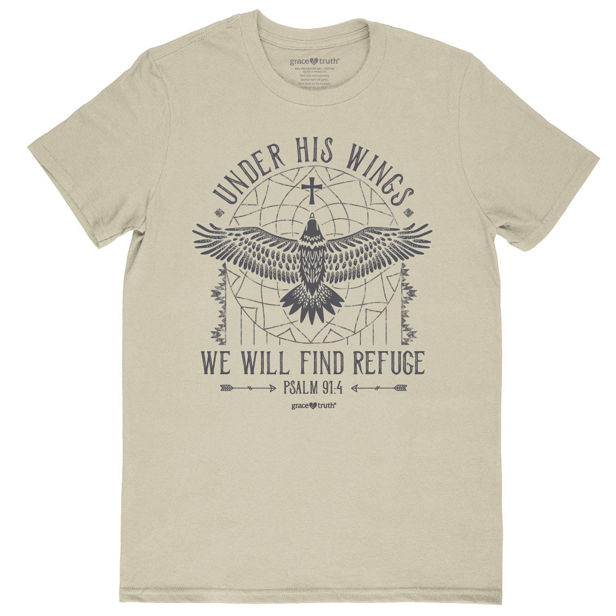 grace & truth Womens T-Shirt Under His Wings