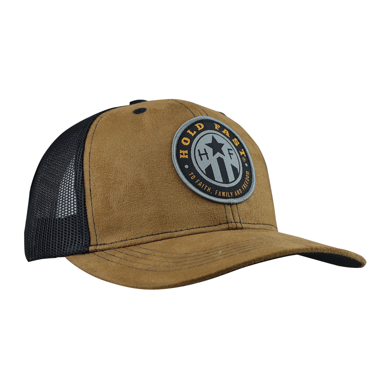 HOLD FAST Mens Cap Suede With Badge