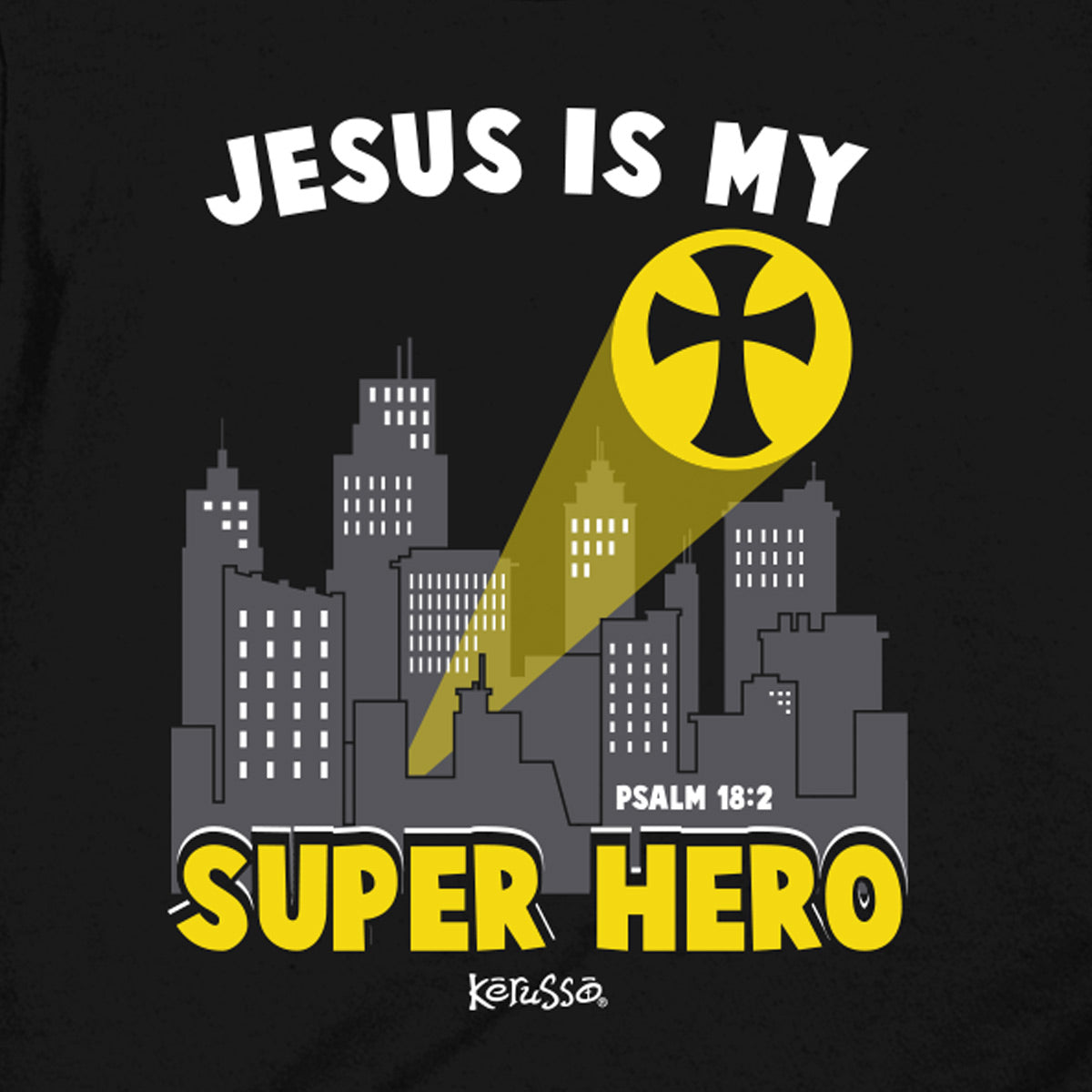 Kerusso Kids T-Shirt Jesus Super Hero