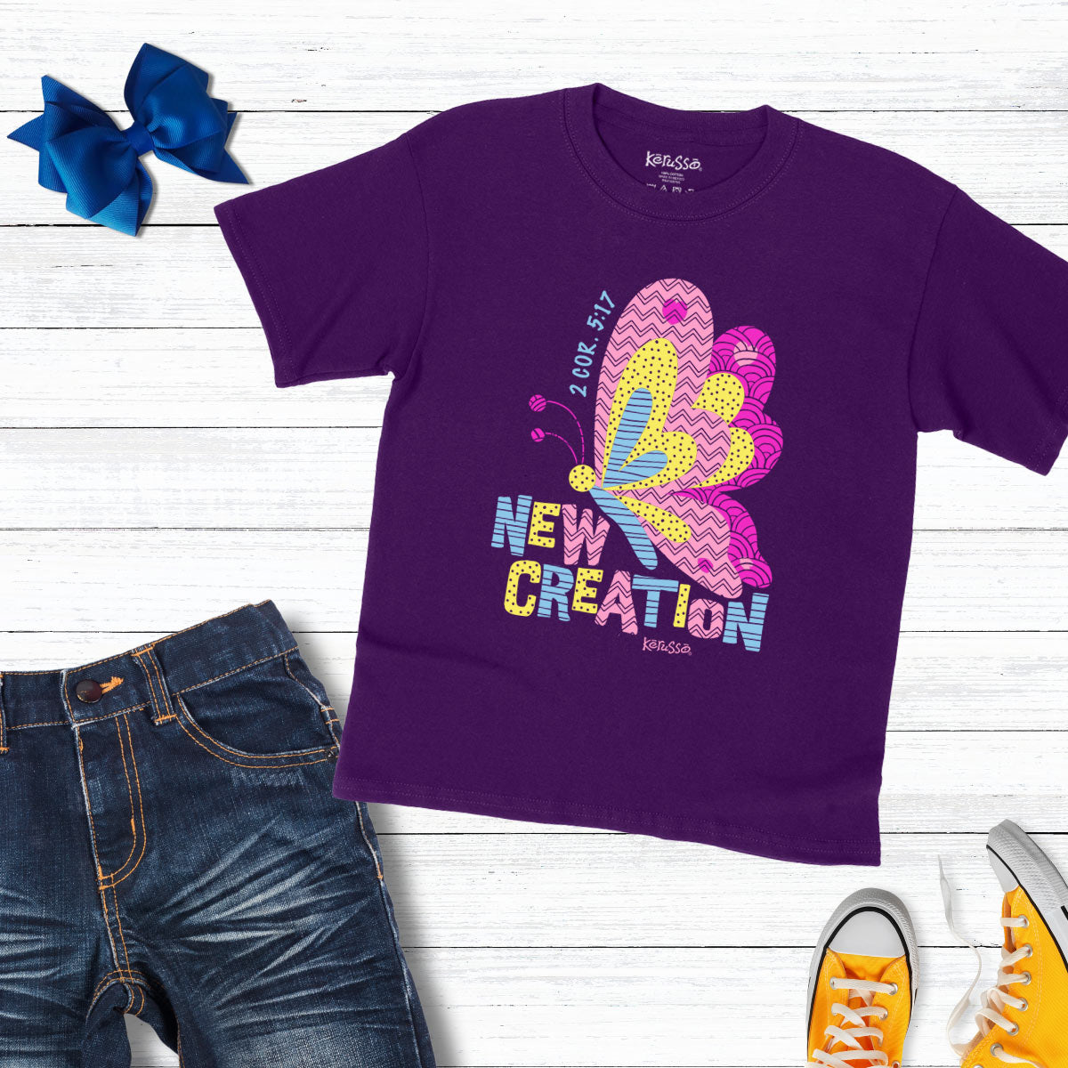 Kerusso Kids T-Shirt Collage Butterfly