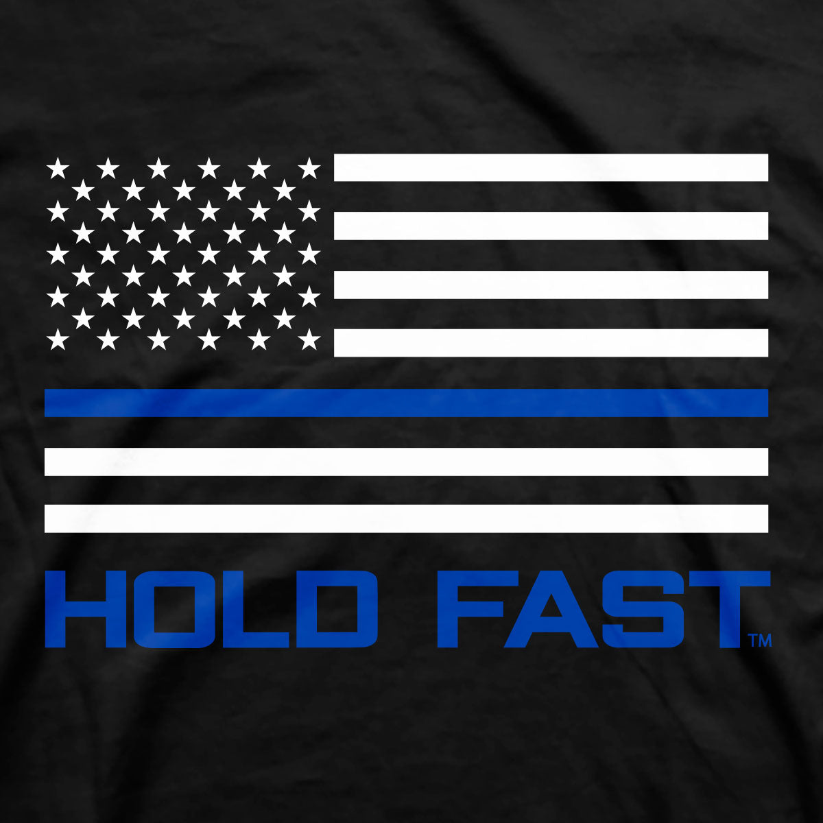 HOLD FAST Mens T-Shirt Police Flag