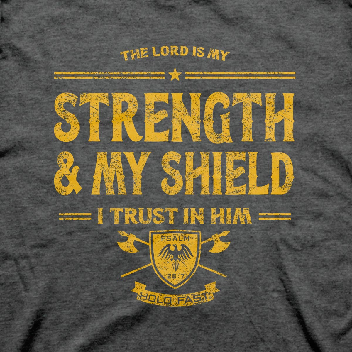 HOLD FAST Mens T-Shirt Strength & Shield