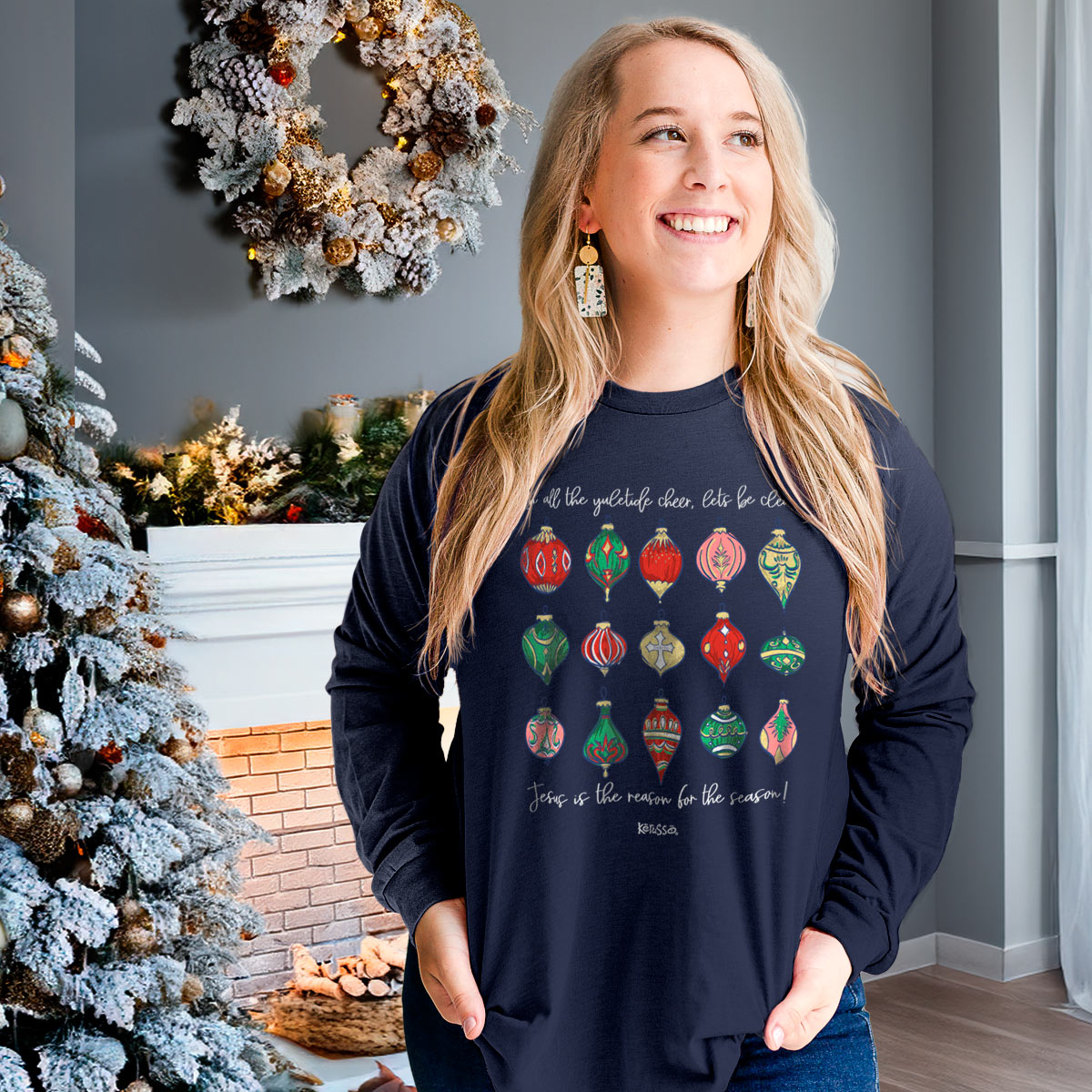 Ornaments™ | Kerusso® Christmas Long Sleeve T-Shirt