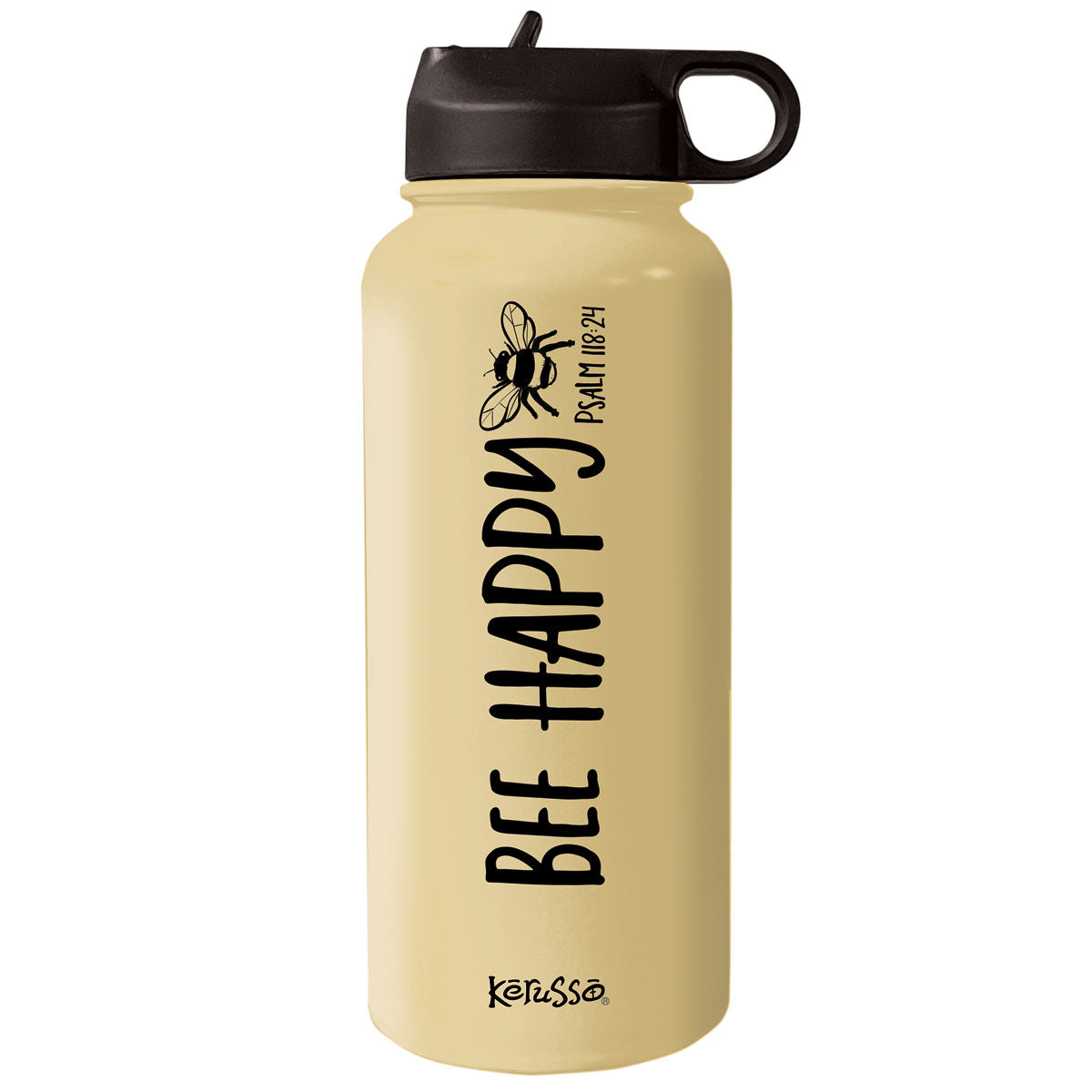 Kerusso 32 oz Stainless Steel Bottle Bee Happy