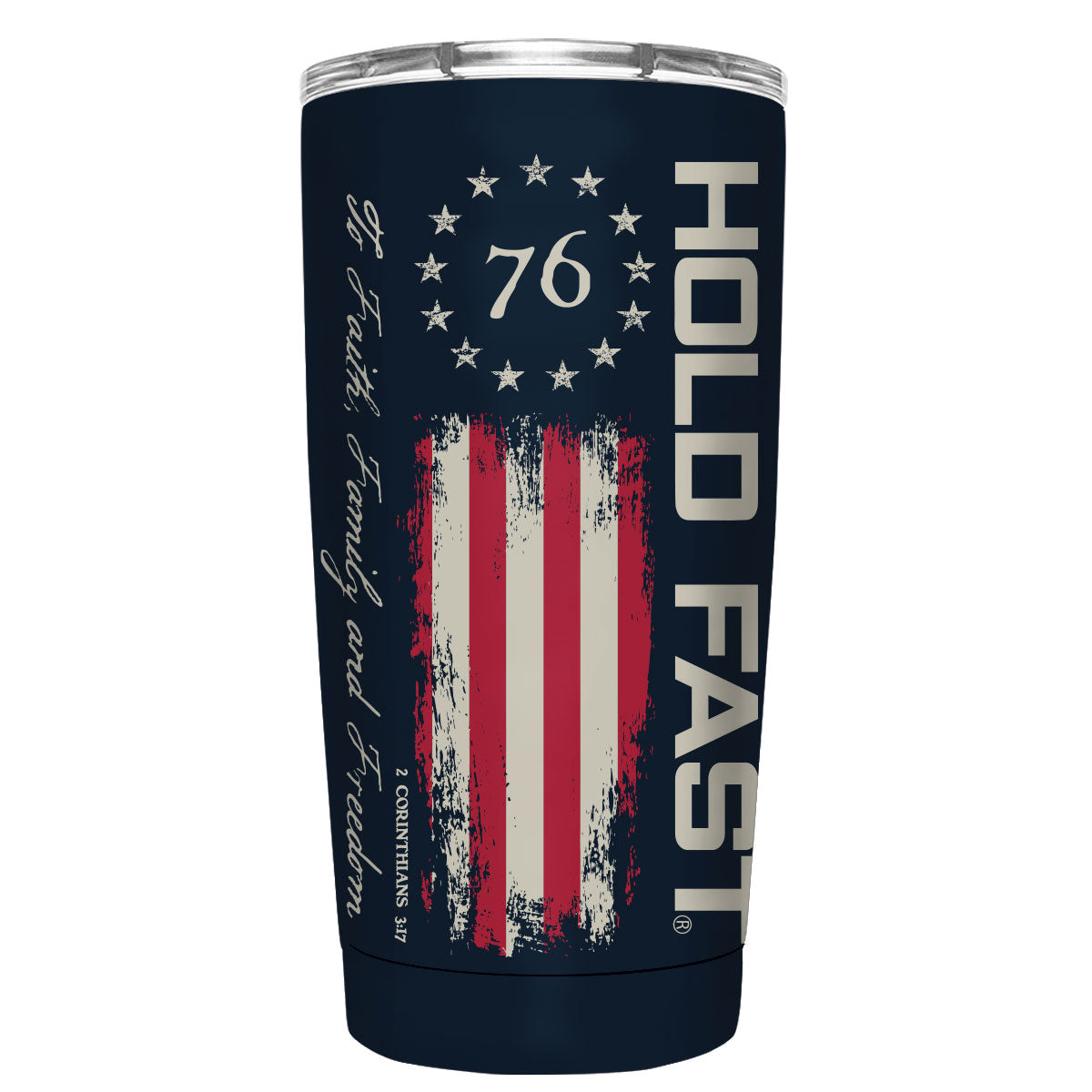 HOLD FAST 20 oz Stainless Steel Tumbler 76 Flag