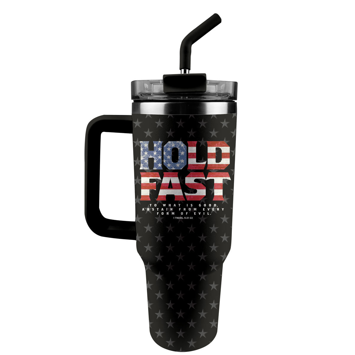 HOLD FAST 40 oz Stainless Steel Mug With Straw Hold Fast Fill