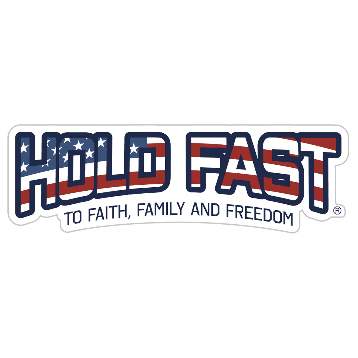 HOLD FAST Flag Fill Sticker