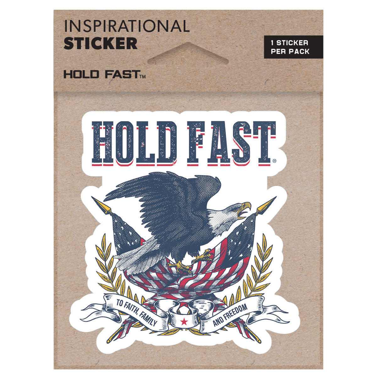 HOLD FAST Sticker Vintage Eagle