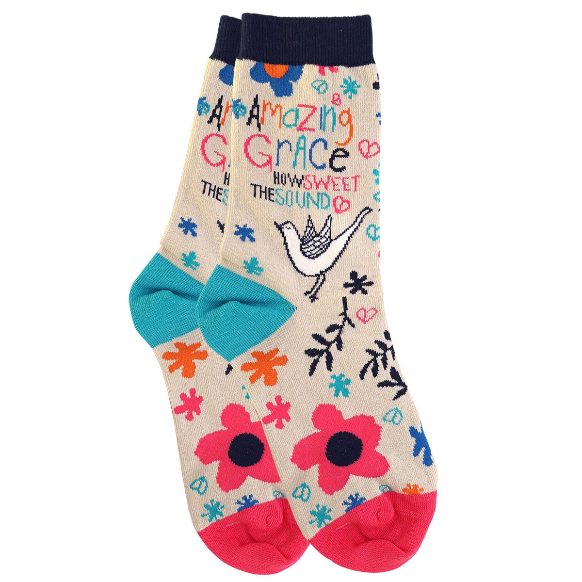 Amazing Grace Bird™ | Bless My Sole® Socks - Zealous Christian Gear - 1