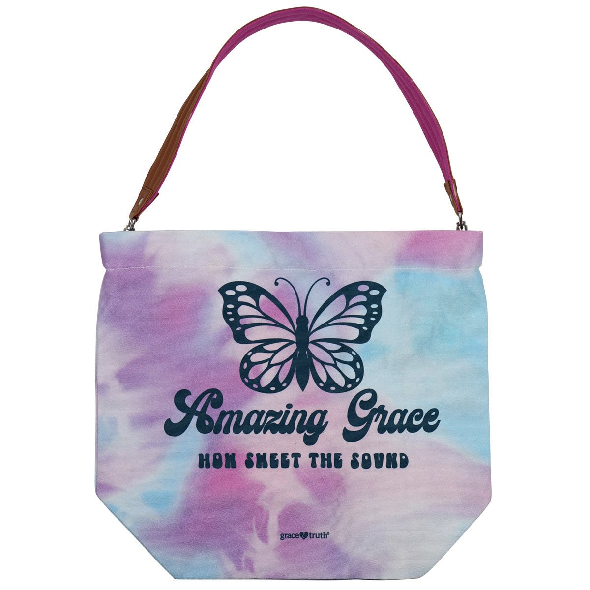 Amazing Grace Butterfly Tote Bag | grace & truth - Zealous Christian Gear - 3