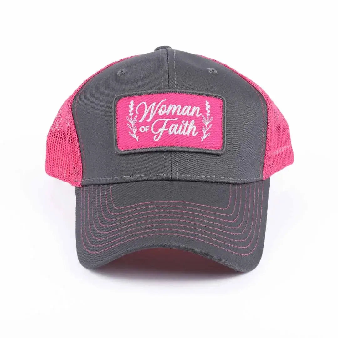 Woman of Faith | Pink & Grey Hat by Swanson®️