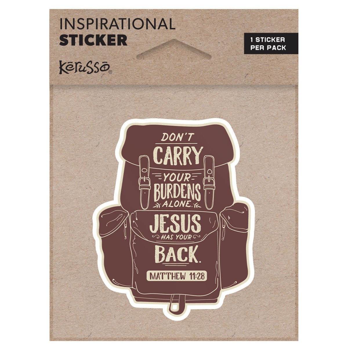 Backpack | Kerusso® Sticker - Zealous Christian Gear - 1