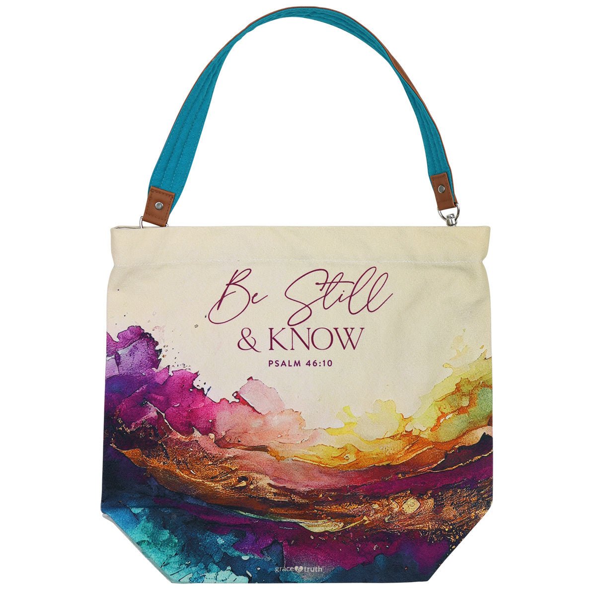 Be Still Tote Bag | grace & truth - Zealous Christian Gear - 3