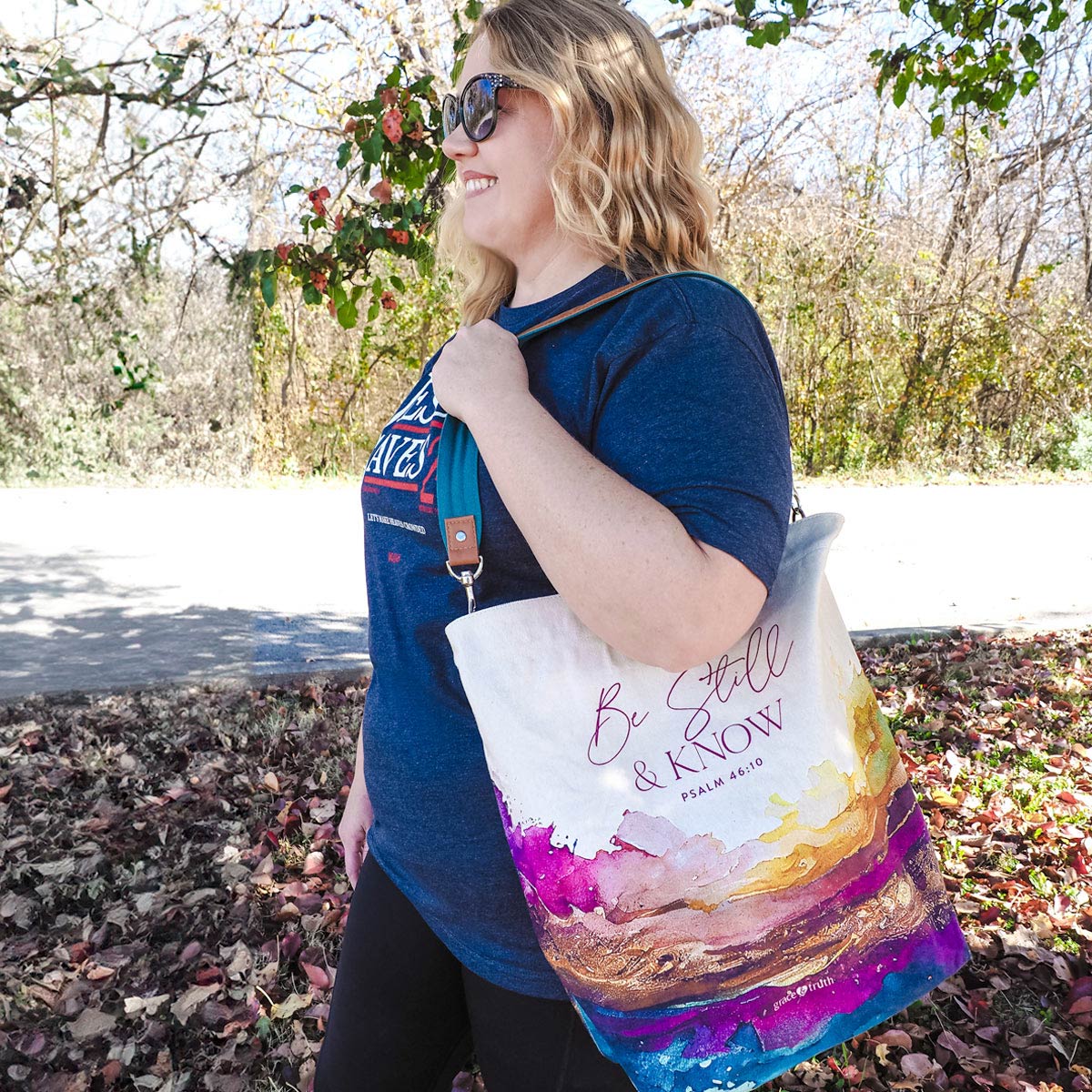 Be Still Tote Bag | grace & truth - Zealous Christian Gear - 2