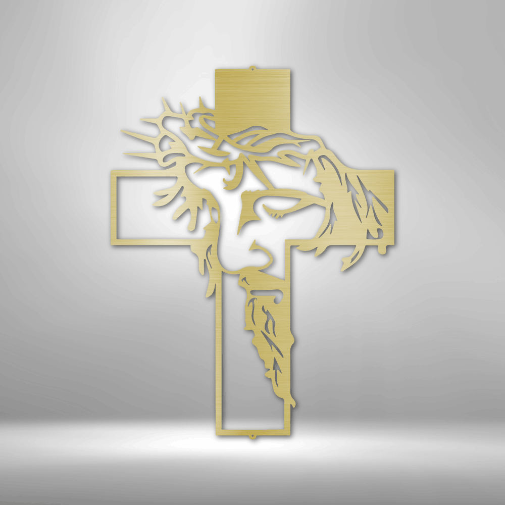 Christ Cross | Metal Wall Art - Zealous Christian Gear - 3