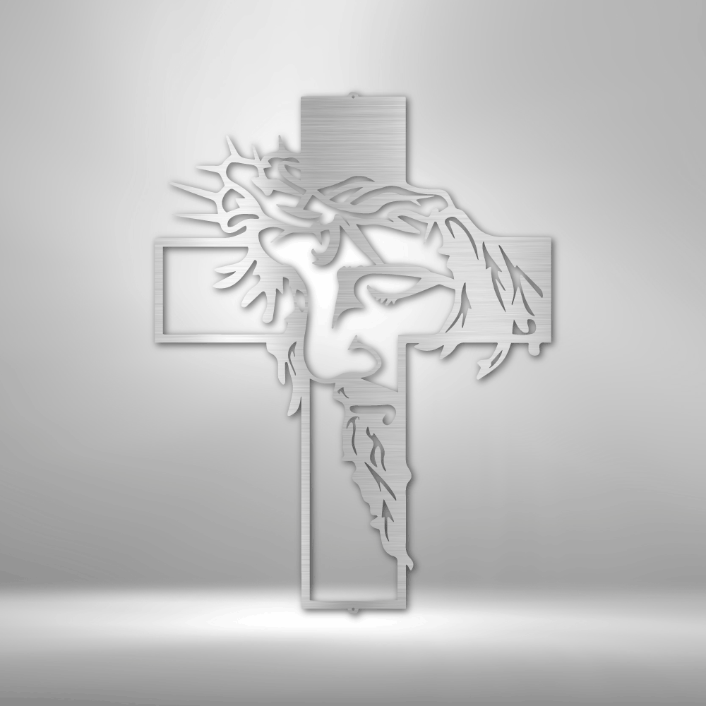 Christ Cross | Metal Wall Art - Zealous Christian Gear - 4