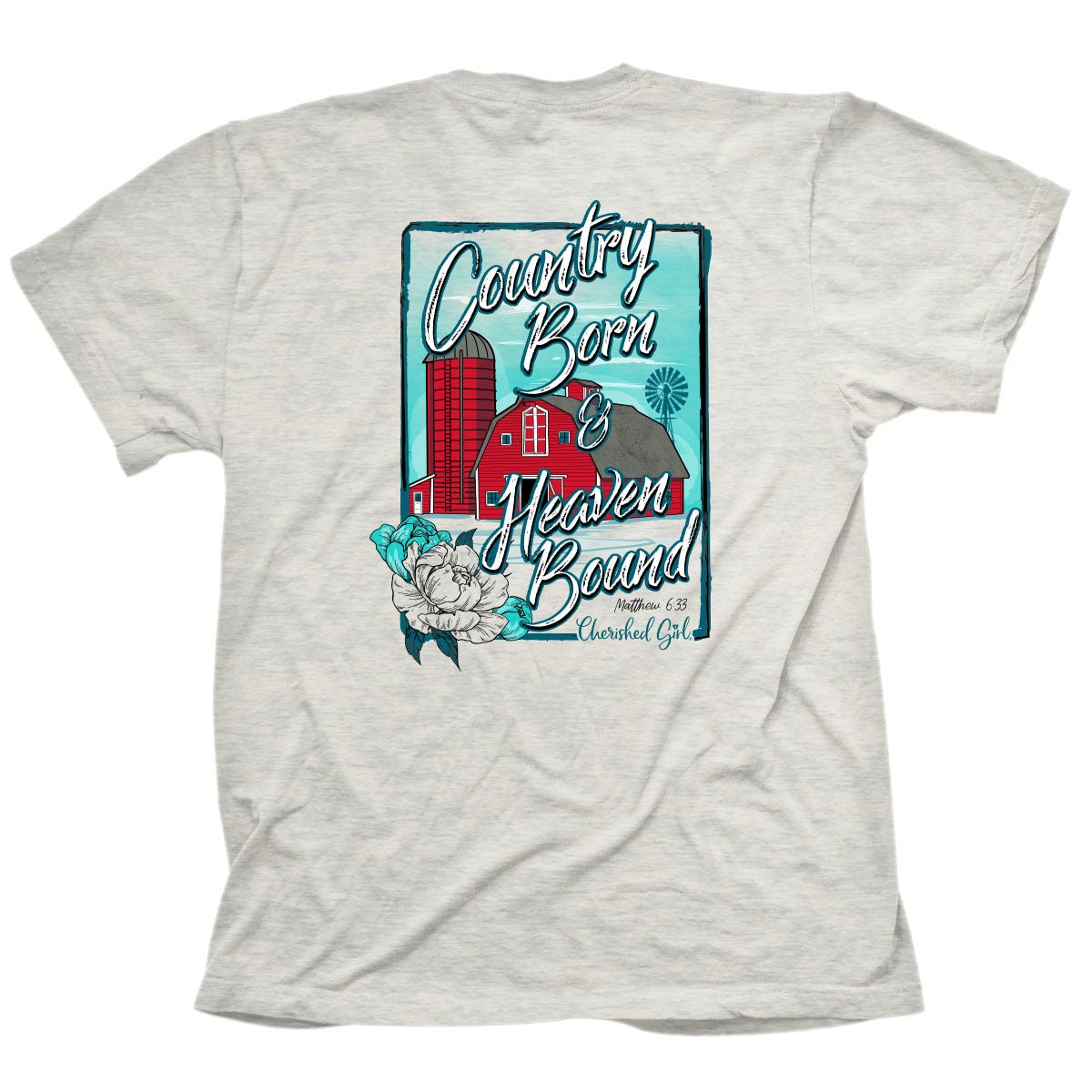 Country Barn™ | Cherished Girl® Womens T-Shirt - Zealous Christian Gear - 1