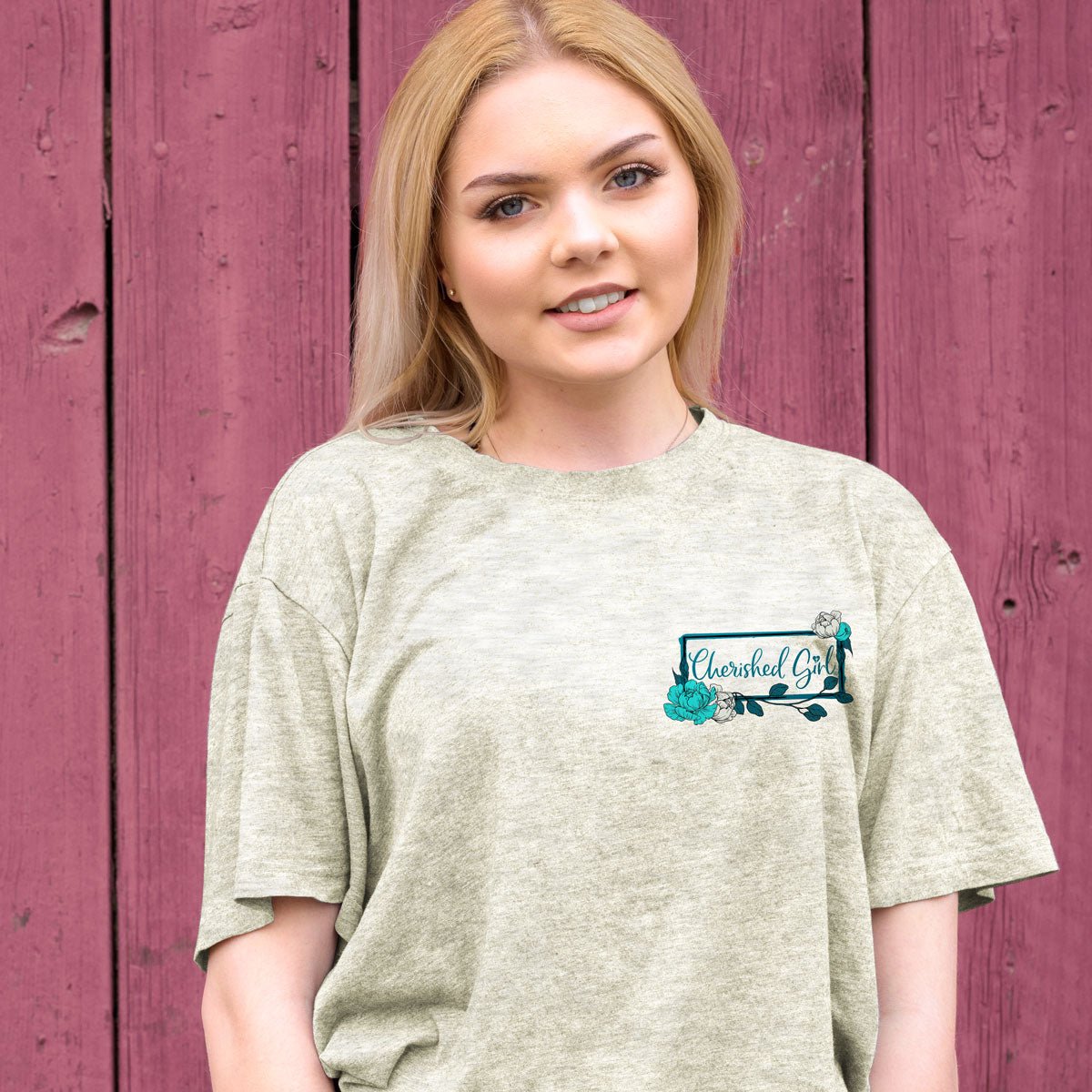 Country Barn™ | Cherished Girl® Womens T-Shirt - Zealous Christian Gear - 2