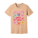 God Said You Are Candy Hearts | Valentine's Tee - Zealous Christian Gear - 23