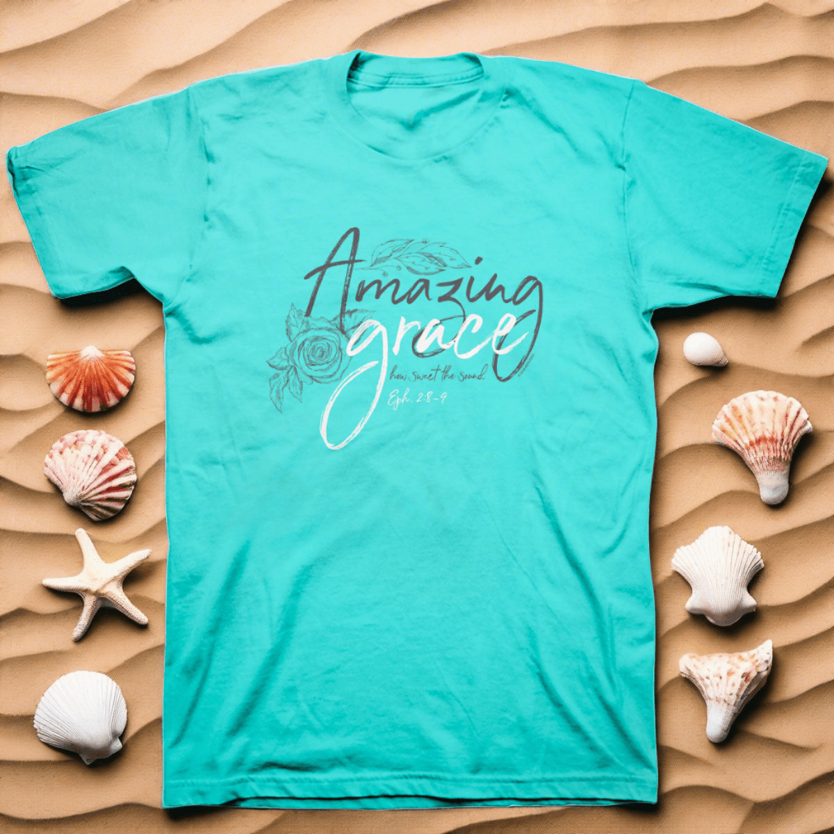 Grace Drawings™ | Kerusso® Women's Christian T-Shirt - Zealous Christian Gear - 1