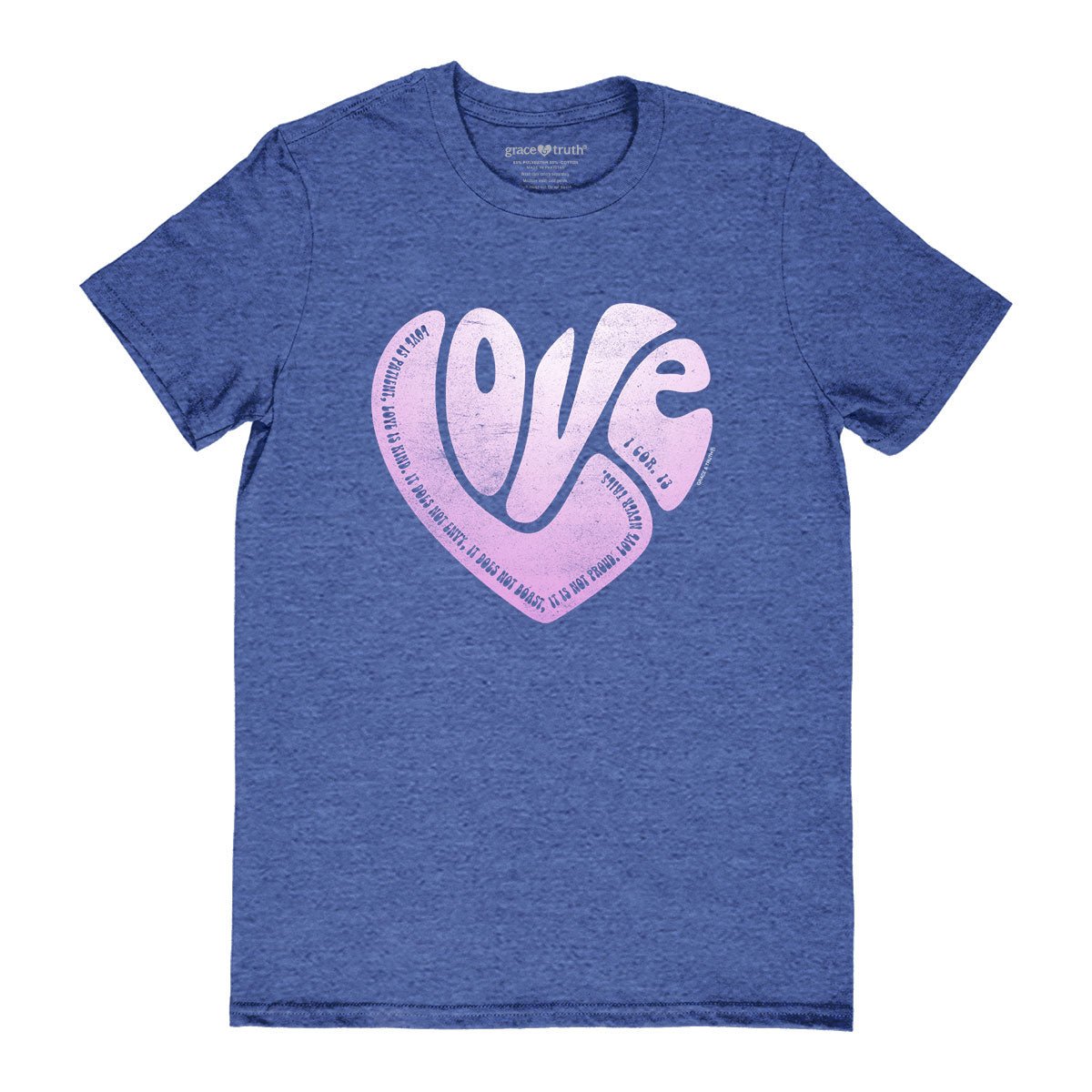 grace & truth® Women's T-Shirt | Love Heart™ - Zealous Christian Gear - 4