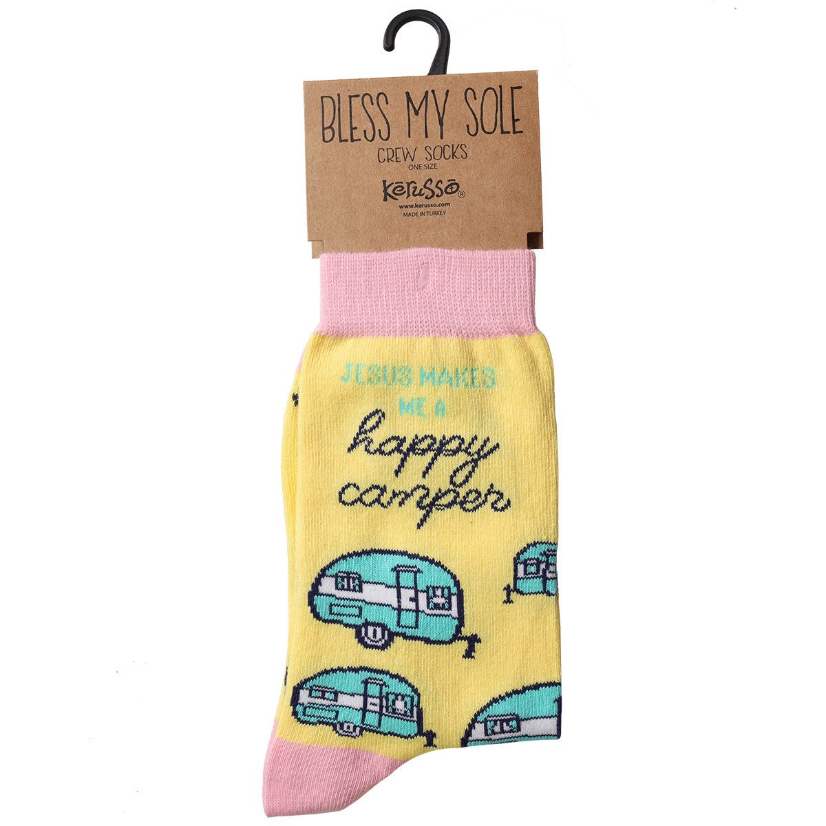 Happy Camper™ | Bless My Sole® Socks - Zealous Christian Gear - 2