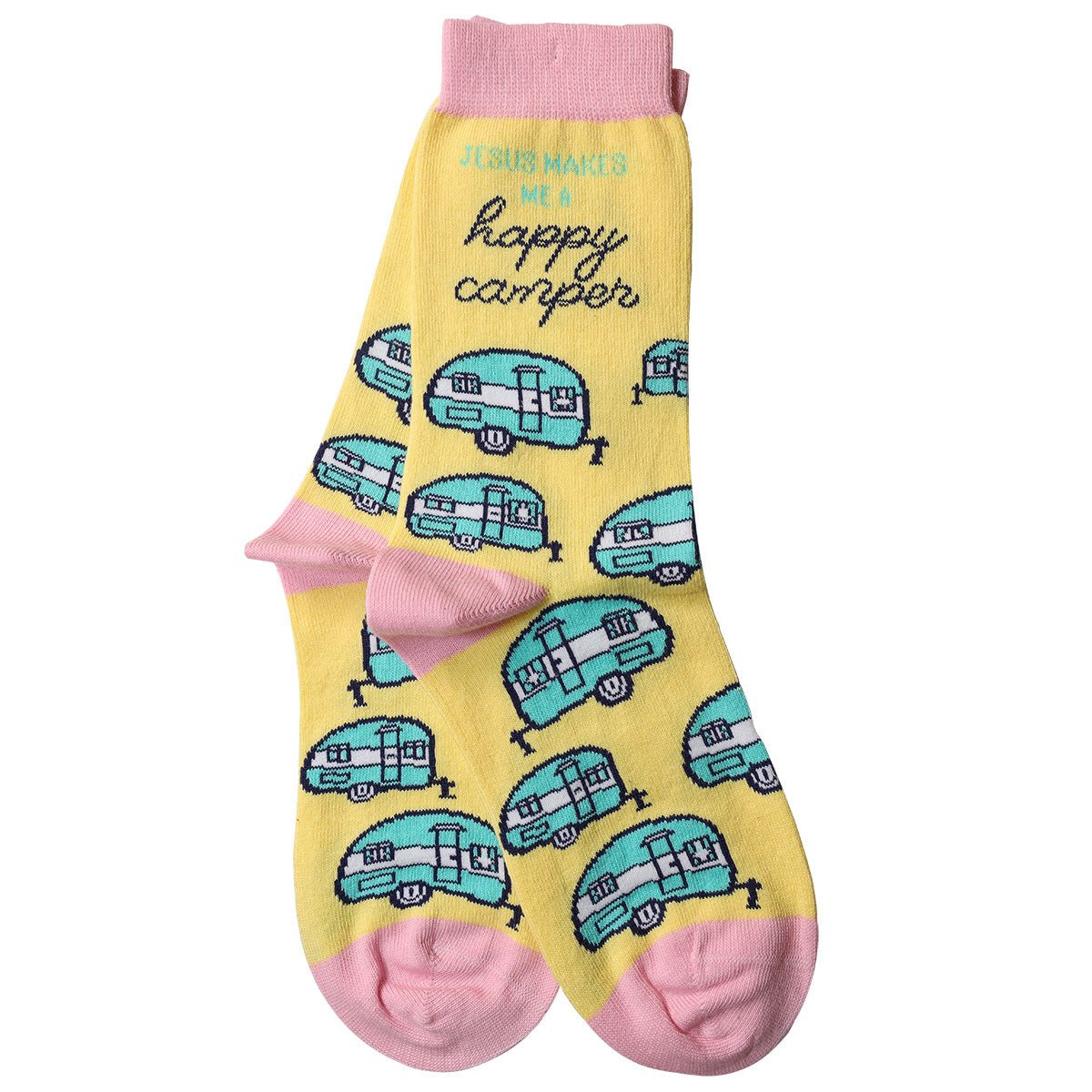 Happy Camper™ | Bless My Sole® Socks - Zealous Christian Gear - 3