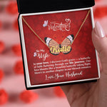 Happy Valentine's Day To My Wife | Personalized Name Necklace - Zealous Christian Gear - 14