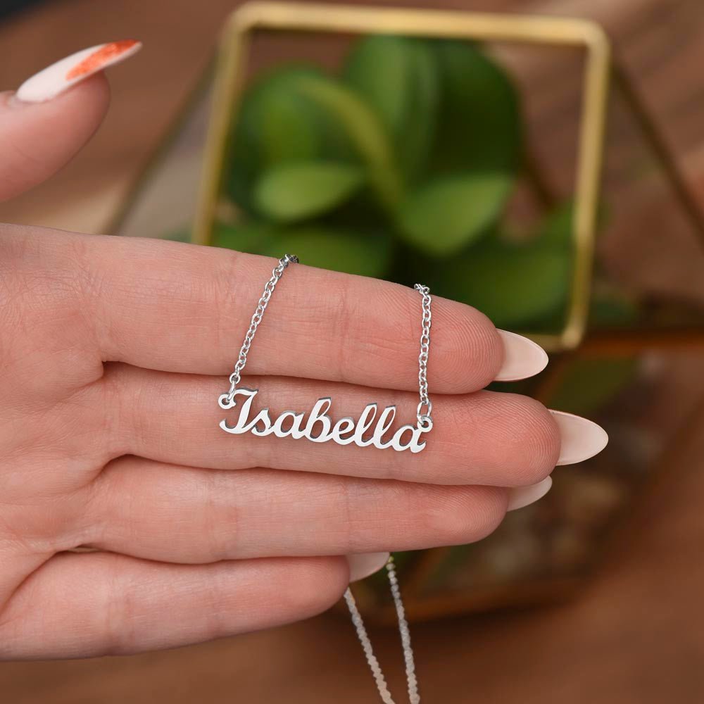 Happy Valentine's Day To My Wife | Personalized Name Necklace - Zealous Christian Gear - 12