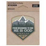 He Is God | Kerusso® Sticker - Zealous Christian Gear - 1